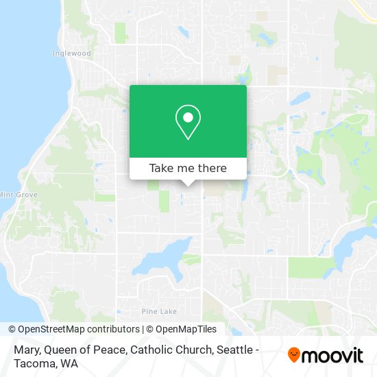 Mary, Queen of Peace, Catholic Church map
