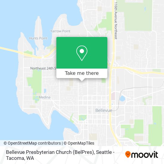 Bellevue Presbyterian Church (BelPres) map