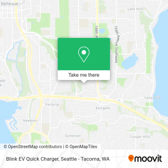 Blink EV Quick Charger map