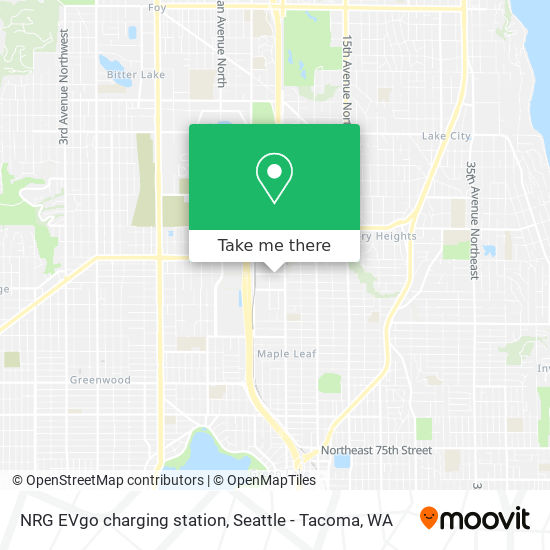 Mapa de NRG EVgo charging station