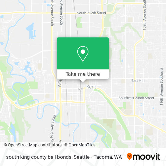 Mapa de south king county bail bonds