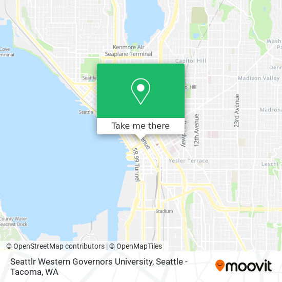 Mapa de Seattlr Western Governors University