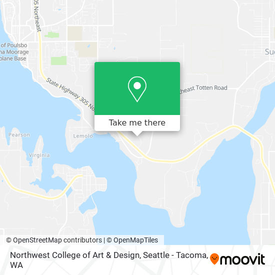 Mapa de Northwest College of Art & Design