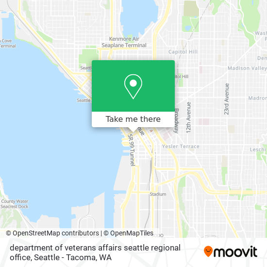 department of veterans affairs seattle regional office map