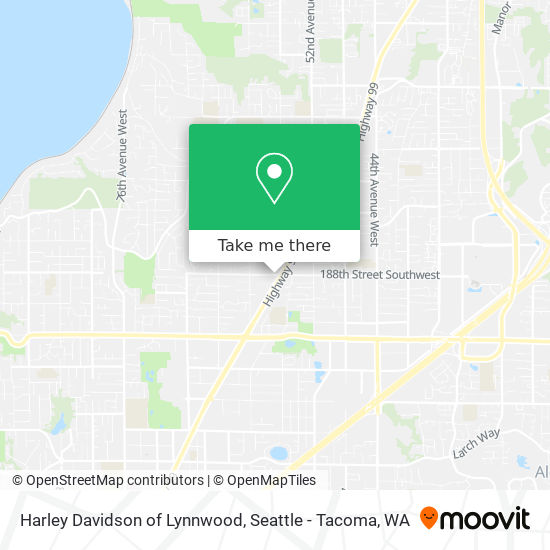 Harley Davidson of Lynnwood map