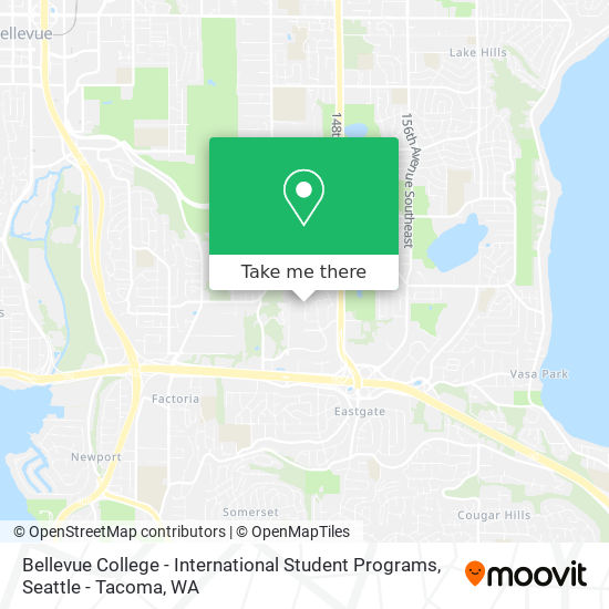 Bellevue College - International Student Programs map
