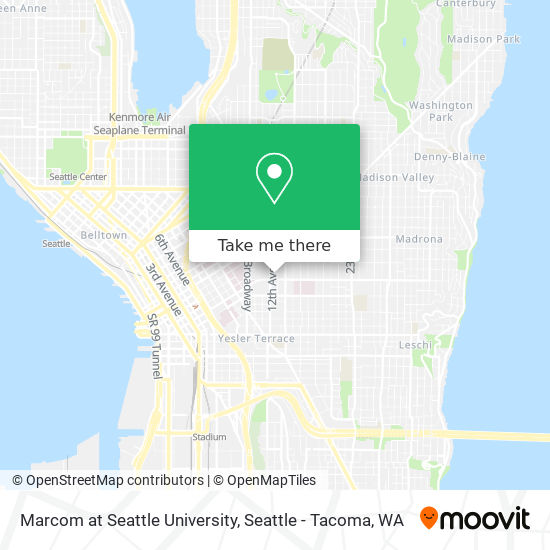 Mapa de Marcom at Seattle University