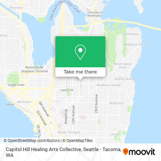 Capitol Hill Healing Arts Collective map