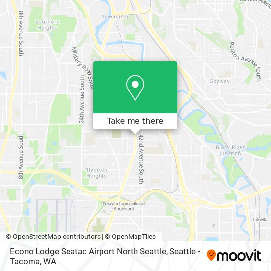 Mapa de Econo Lodge Seatac Airport North Seattle