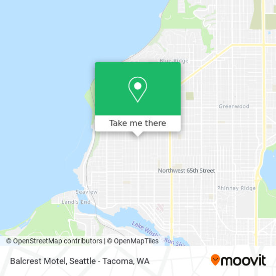 Mapa de Balcrest Motel