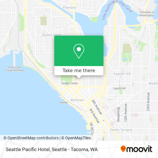 Mapa de Seattle Pacific Hotel