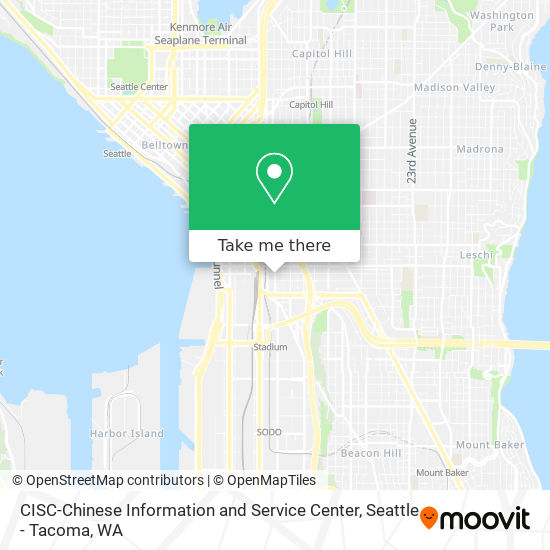 Mapa de CISC-Chinese Information and Service Center