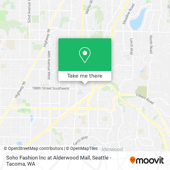 Mapa de Soho Fashion Inc at Alderwood Mall