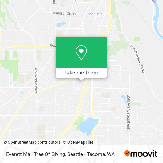 Mapa de Everett Mall Tree Of Giving