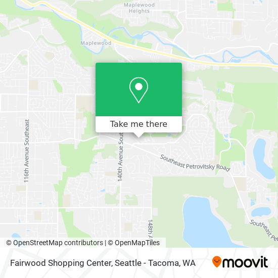 Fairwood Shopping Center map