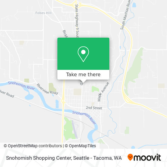 Snohomish Shopping Center map