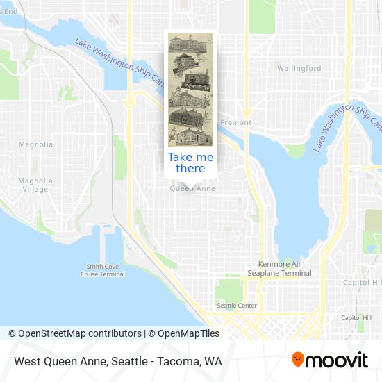 West Queen Anne map