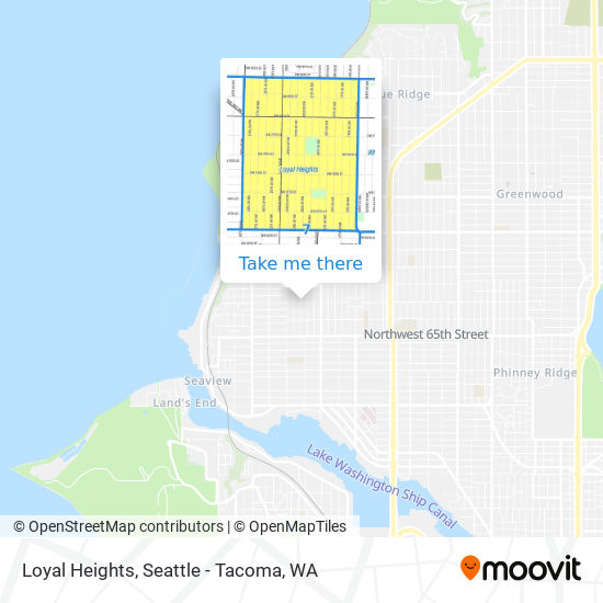 Loyal Heights map