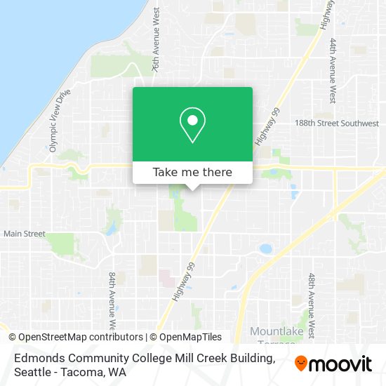Edmonds Community College Mill Creek Building map