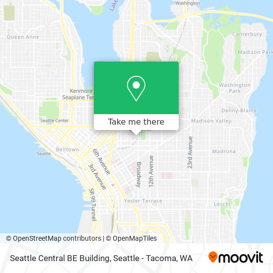 Mapa de Seattle Central BE Building