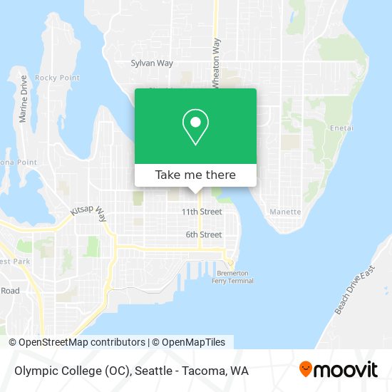 Olympic College (OC) map