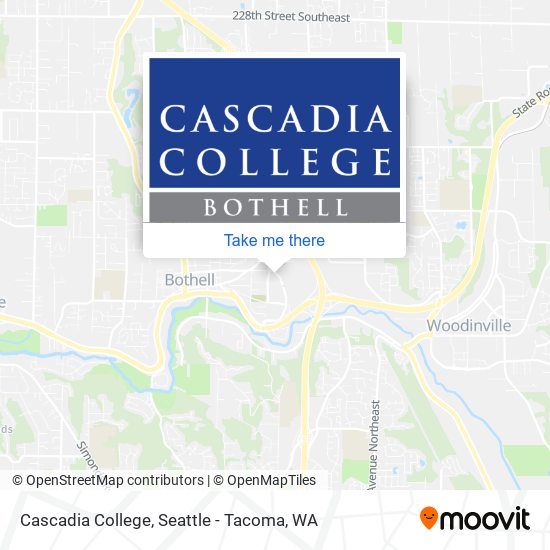 Cascadia College map