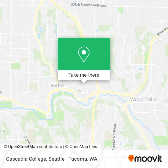 Cascadia College map