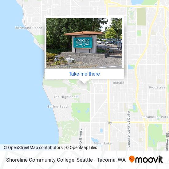 Mapa de Shoreline Community College