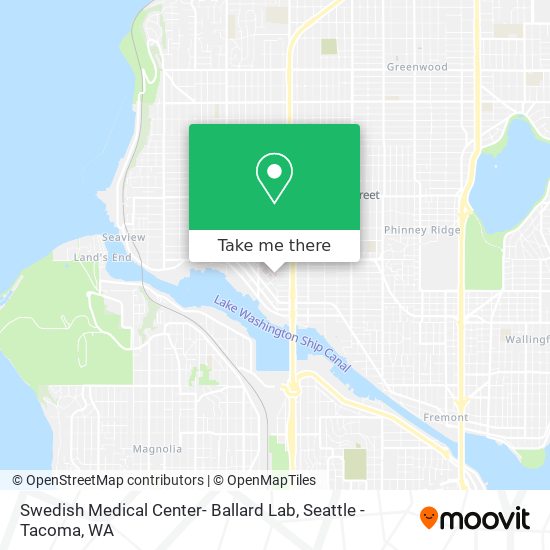 Swedish Medical Center- Ballard Lab map