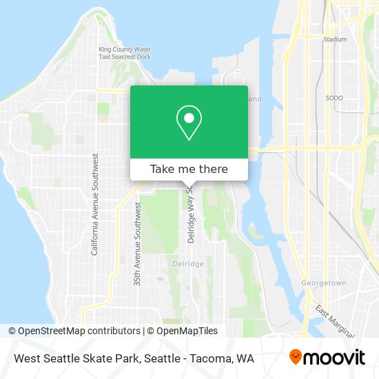 West Seattle Skate Park map
