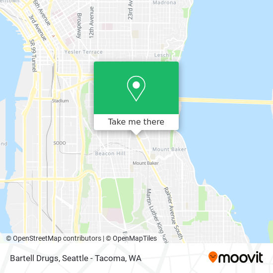 Bartell Drugs map