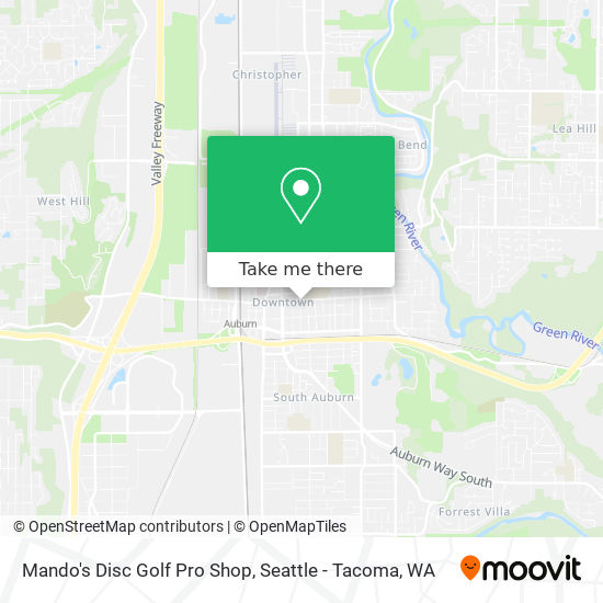 Mando's Disc Golf Pro Shop map