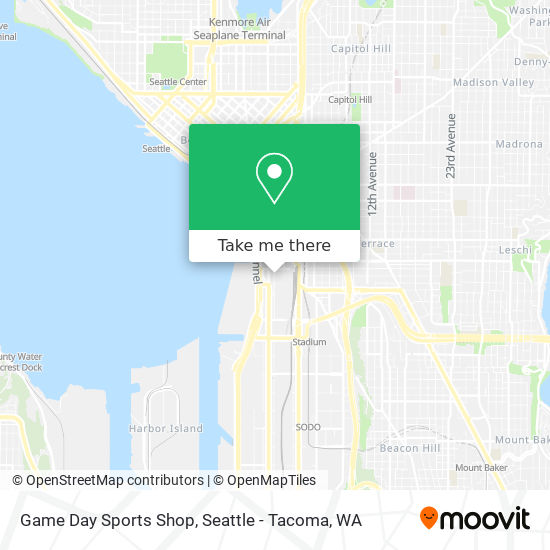 Mapa de Game Day Sports Shop