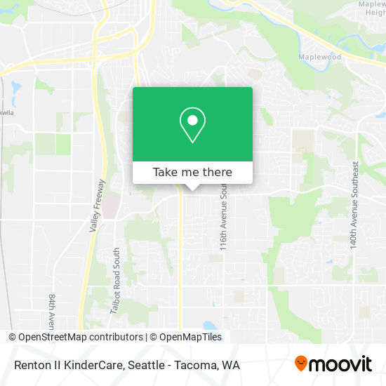 Renton II KinderCare map