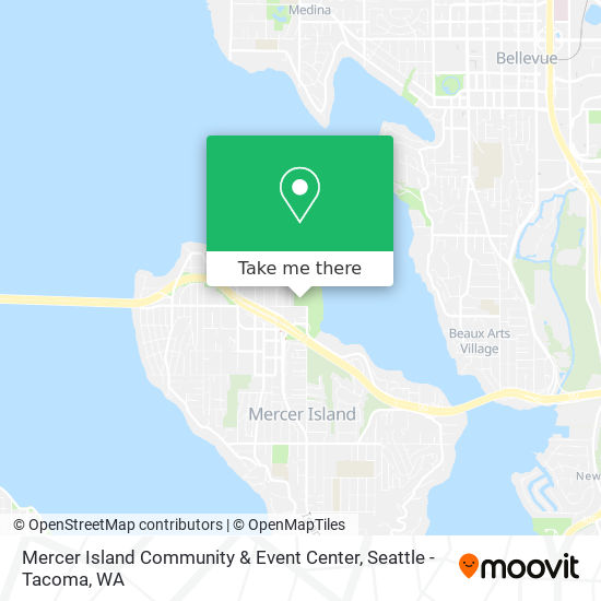 Mercer Island Community & Event Center map