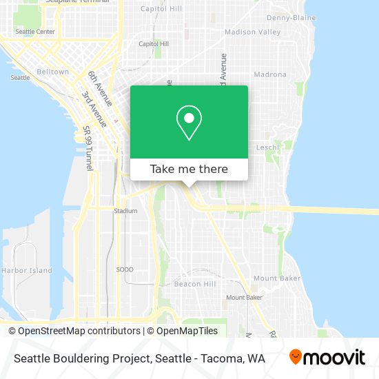 Mapa de Seattle Bouldering Project