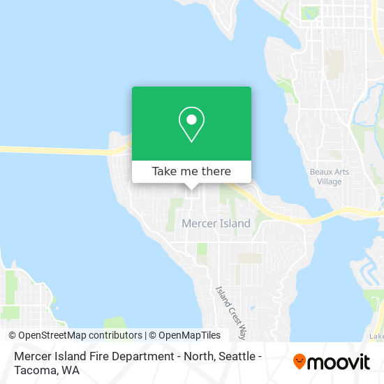 Mapa de Mercer Island Fire Department - North