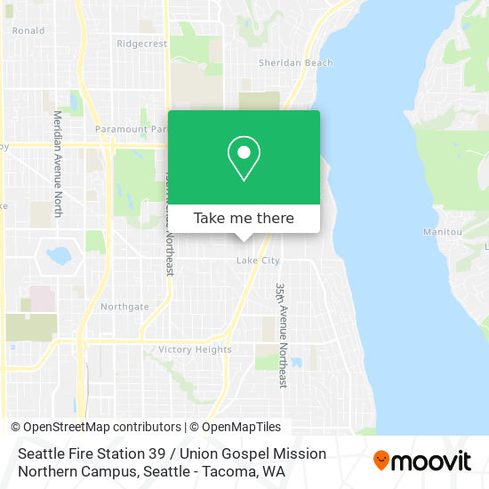 Mapa de Seattle Fire Station 39 / Union Gospel Mission Northern Campus