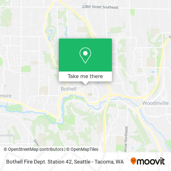 Bothell Fire Dept. Station 42 map