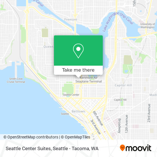 Seattle Center Suites map