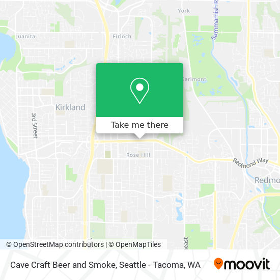Cave Craft Beer and Smoke map