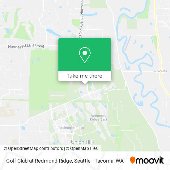 Mapa de Golf Club at Redmond Ridge