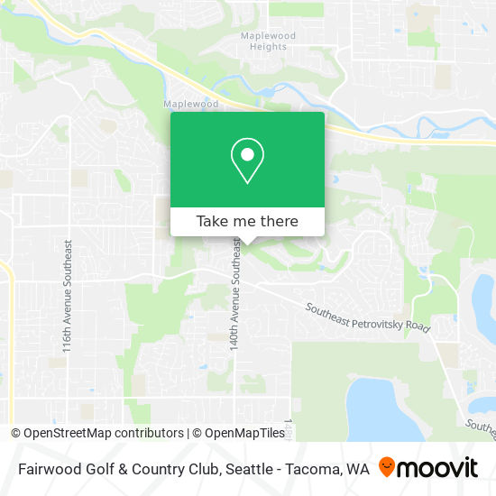 Fairwood Golf & Country Club map