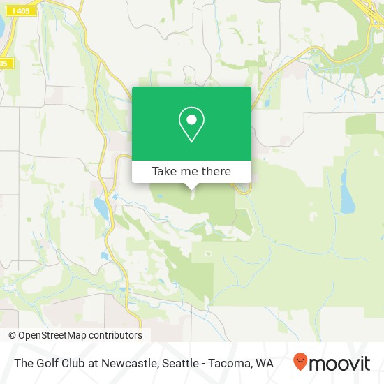 The Golf Club at Newcastle map