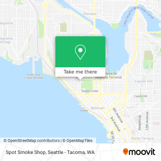 Mapa de Spot Smoke Shop