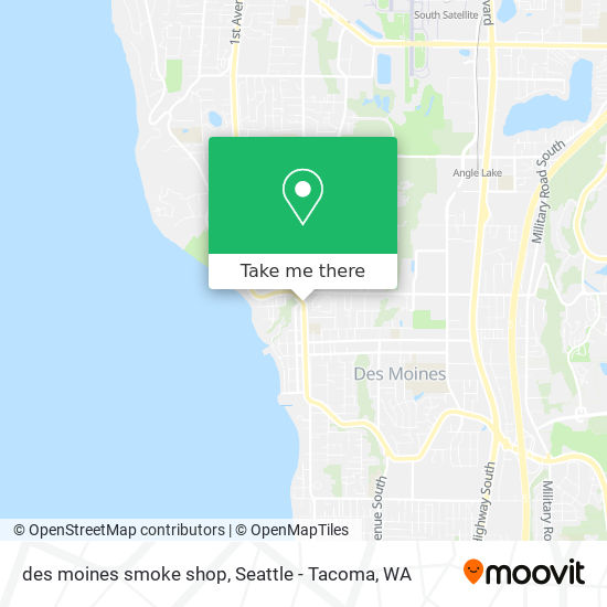 Mapa de des moines smoke shop