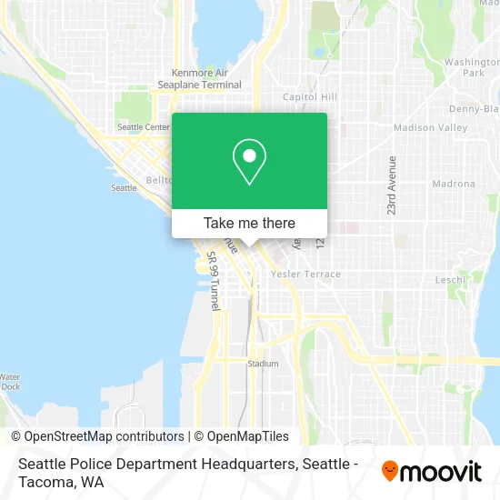 Seattle Police Department Headquarters map