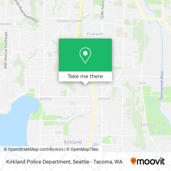 Kirkland Police Department map