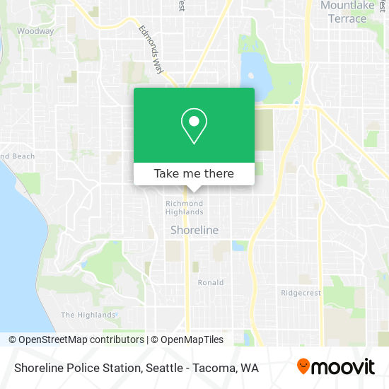 Shoreline Police Station map