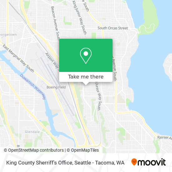 King County Sherriff's Office map